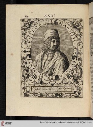 XXIII. Marsilius Ficinus