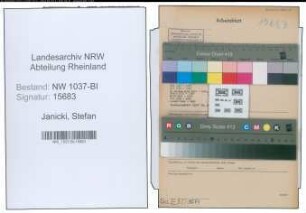 Entnazifizierung Stefan Janicki , geb. 29.08.1892 (Zollsekretaer)