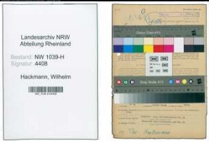 Entnazifizierung Wilhelm Hackmann , geb. 04.10.1904 (Krankenpfleger)