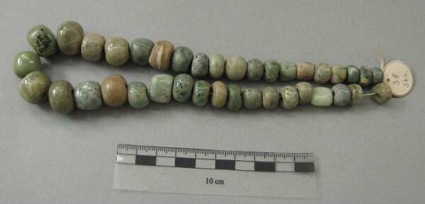 Greenstone beads