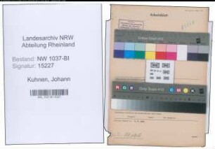 Entnazifizierung Johann Kuhnen , geb. 15.05.1890 (Arbeiter)