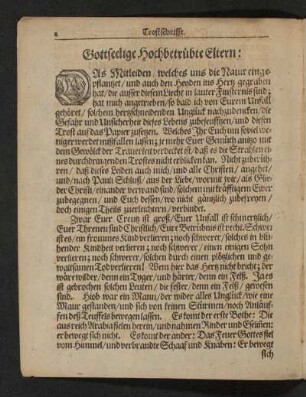 Trostschrifft.