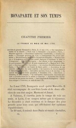Bonaparte et son temps 1769 - 1799 : d'après les documents inédits ; (avec cartes), 3