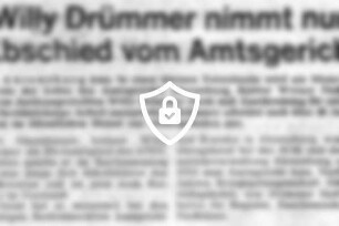 [Name maskiert] nimmt nun Abschied vom Amtsgericht