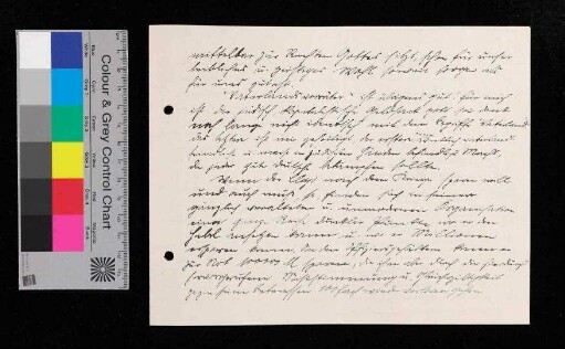 Brief an Vissering