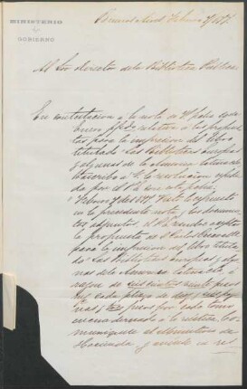 [Carta a Vicente Quesada en español, Buenos Aires, 7 de febrero de 1877]