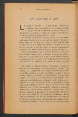 La lucha por la vida