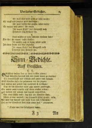 Sinn-Gedichte.