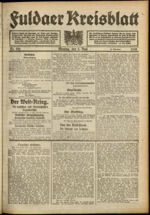 Ausgabe vom Montag, den 03. Juni 1918.
