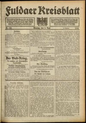 Ausgabe vom Montag, den 03. Juni 1918.