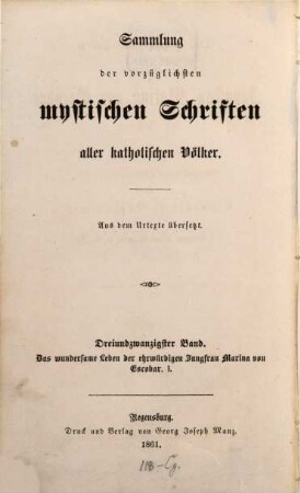 Das wundersame Leben der ehrwürdigen Jungfrau Marina von Escobar aus Vallisolet, 1