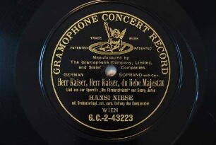 Herr Kaiser, Herr Kaiser, du liebe Majestät : Lied aus der Operette "Die Försterchristel" / von Georg Jarno