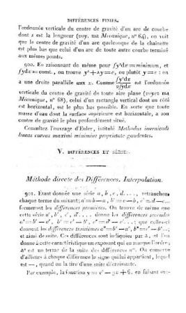 Livre VIII. Calcul des Différences.