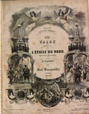 Grande valse brillante sur L'étoile du nord, opéra de G. Meyerbeer : pour piano