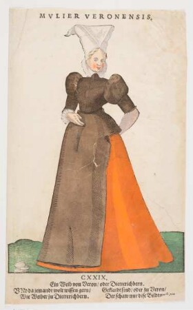 Tracht einer Frau aus Verona