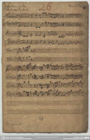 Occasional oratorio. Excerpts - Mus.2410-D-34 : orch - D; HWV 62/1