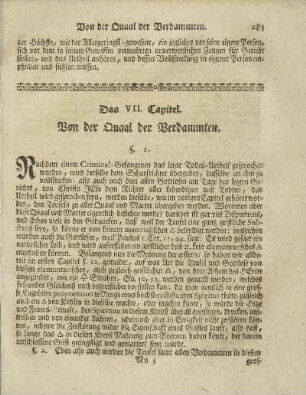 VII. Kapitel: Von der Quaal der Verdammten