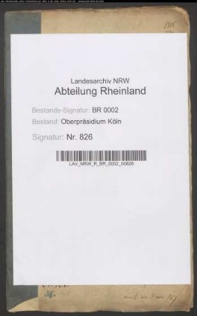Trennung der Filialkirche zu Refrath von der Mutterkirche zu Bensberg