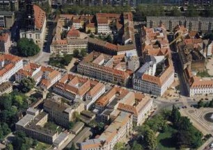 Dreikönigskirche : Innere Neustadt mit Königstraße, Dreikönigskirche, Hauptstraße, Heinrichstraße und Palaisplatz