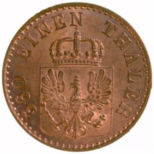Münze, Pfennig, 1853