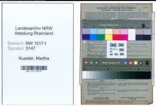Entnazifizierung Martha Kuester , geb. 06.03.1900 ()
