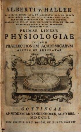 Primae Lineae Physiologiae