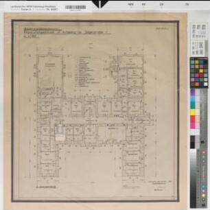 Arnsberg, Verwaltungsgericht, Regierungsgebäude, Jägerstr. 1, 2. Obergeschoss, Grundriss