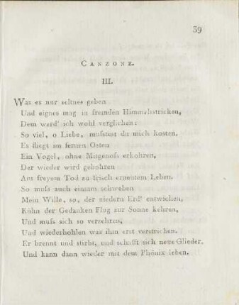 Canzone. III.