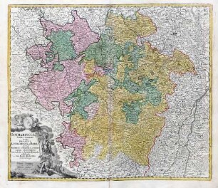 Lotharingiae Tabula Generalis ; in qua Ducatus Lotharingiae et Barri nec non Metensis, Tullensis et Verdunesis Episcopatus cum insertis et finitimis Ditionibus
