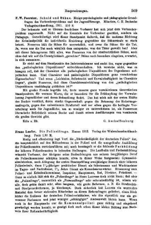 569-570, Franz Laufer. Die Polizeifrage. 1912