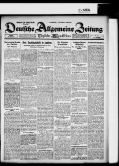 Deutsche allgemeine Zeitung, Abendblatt
