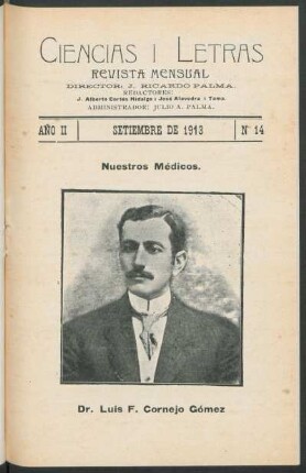[Fotografía de] Dr. Luis F. Cornejo Gómez
