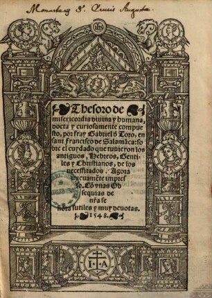 Thesoro de misericordia divina y humana