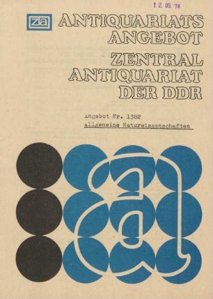 Nr. 1382: Allgemeine Naturwissenschaften