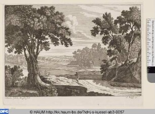 Landschaft mit großem Baum