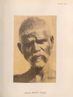 Irula man's head