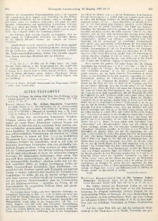 Altes Testament