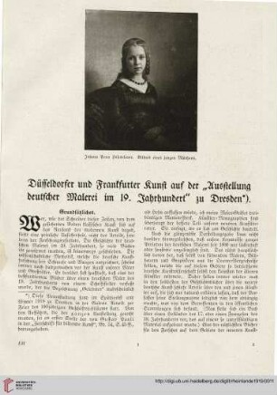 29: Düsseldorfer und Frankfurter Kunst auf der "Ausstellung deutscher Malerei im 19. Jahrhundert" zu Dresden