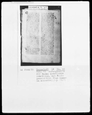 Medizinische Sammelhandschrift aus Werden — Initiale C (um humana scientia), Folio 17recto