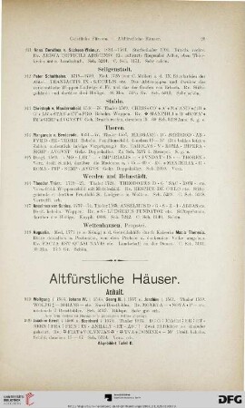 Altfürstliche Häuser (Nr. 919-2810)