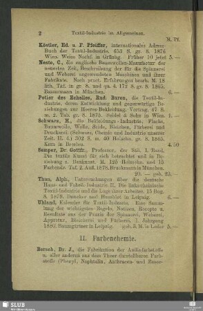 II. Farbenchemie