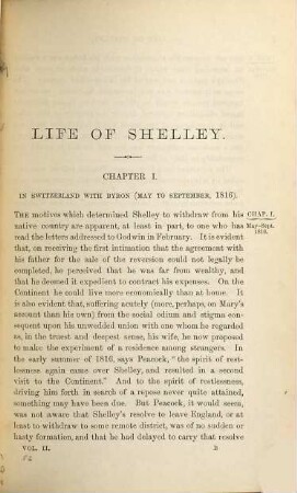 The life of Percy Bysshe Shelley : in two volumes, 2