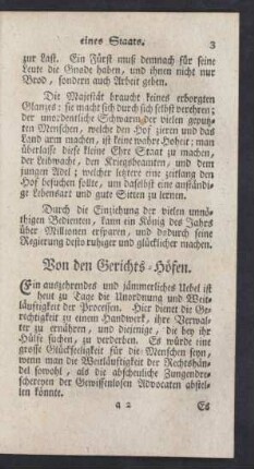 Von den Gerichts-Höfen