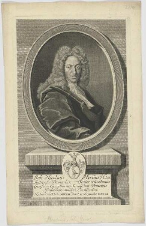 Bildnis des Joh. Nicolaus Hertius