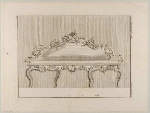 Ein Sofa mit Rocaille