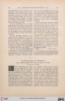 Das Bronzeepitaph des Fürstbischofs von Cambray Jakob von Croy im Dome zu Köln