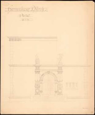 Herrenhaus für Rudolf Mosse, Dyrotz: Portal 1:20