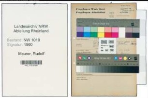 Entnazifizierung Rudolf Meurer , geb. (Apotheker)