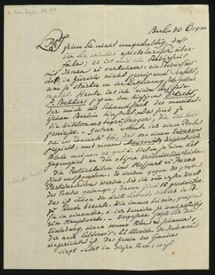 Brief an Philipp Jarnach : 30.10.1920