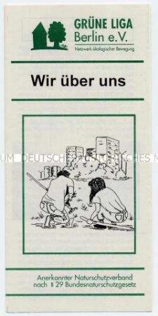 Informations- und Werbeprospekt der Grünen Liga Berlin e.V.